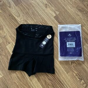 NWT Black High-Waisted Boyshort Shaper